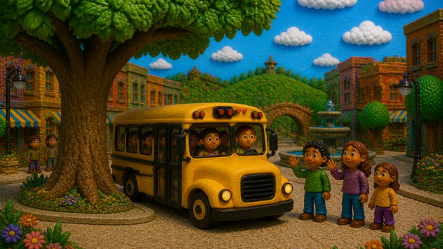 Scene 24 - Wheels on the Bus Bounce Along