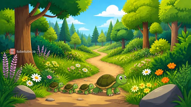 Scene 2 - La famille Tortue