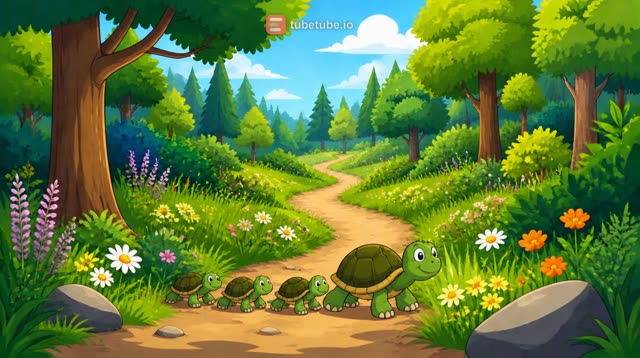 Scene 3 - La famille Tortue
