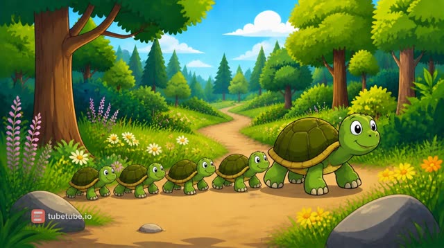 Scene 7 - La famille Tortue