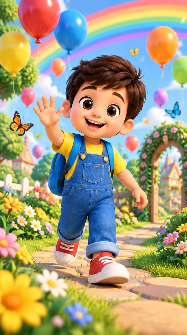 Scene 1 - Colours & Shapes for Kids!  Learn with Aveer!