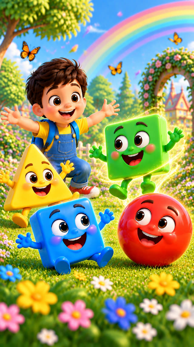 Scene 11 - Colours & Shapes for Kids!  Learn with Aveer!