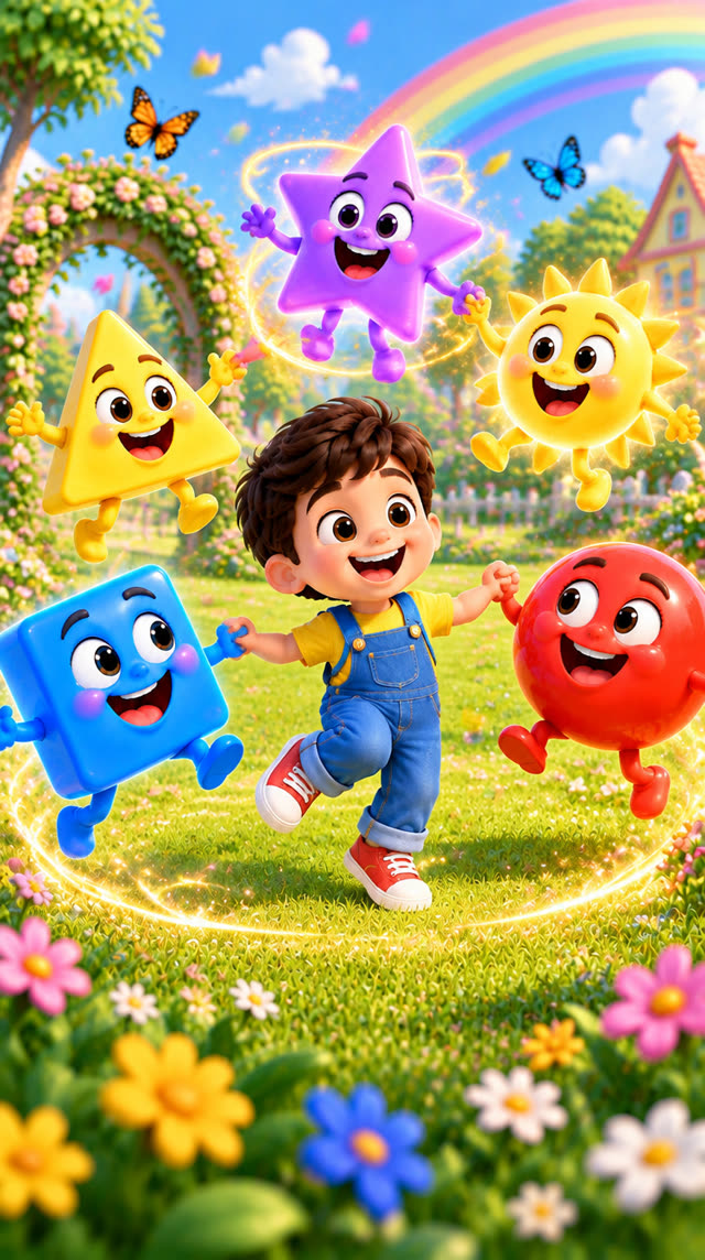 Scene 13 - Colours & Shapes for Kids!  Learn with Aveer!