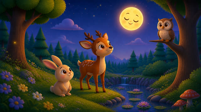 Scene 7 - Little Moon Says Goodnight