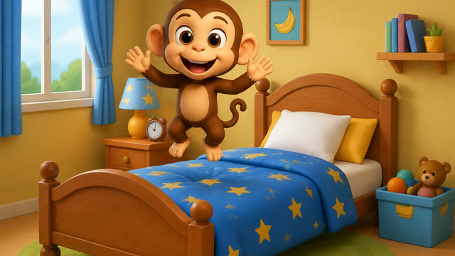 Scene 1 - Ten Little Monkeys