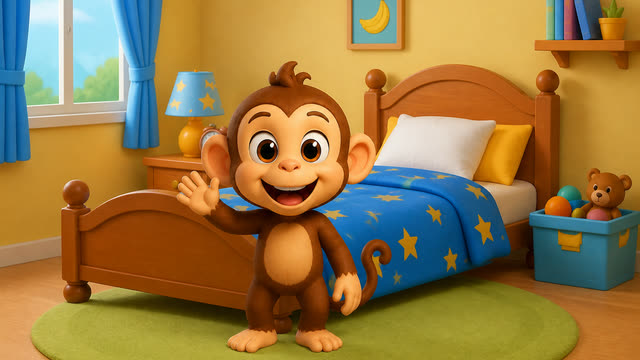 Scene 3 - Ten Little Monkeys