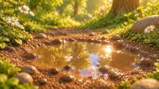 Scene 17 - Baby Dino and the Mystery Footprints! 🐾