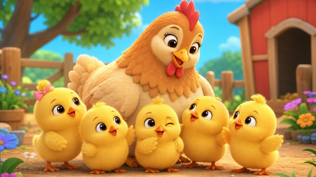 Scene 1 - Los Pollitos Dicen | Canción Infantil