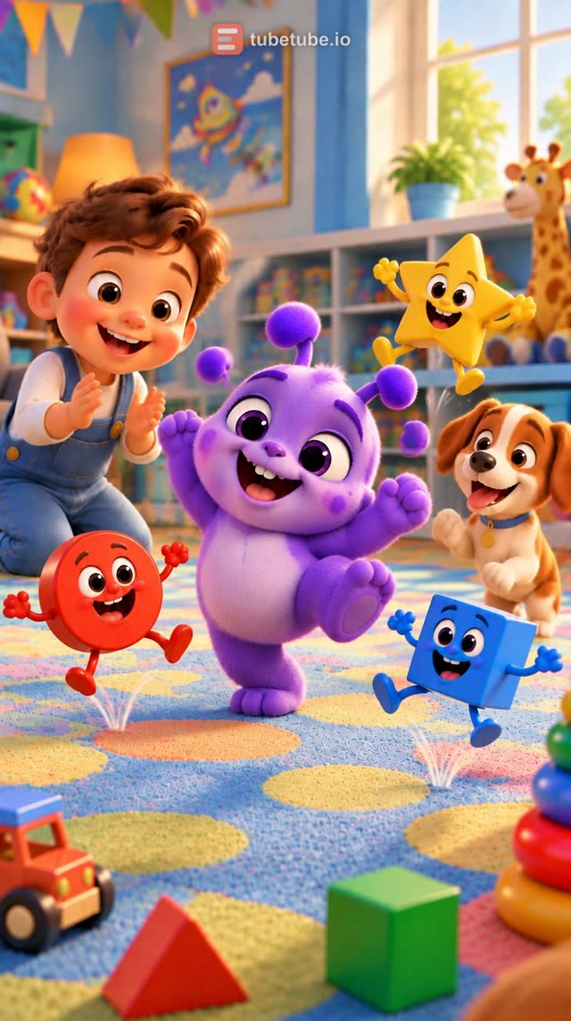 Scene 7 - The magic rainbow shapes
