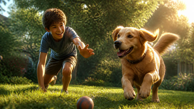 Scene 1 - Boy and dog