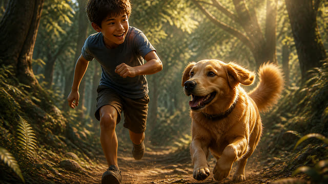 Scene 2 - Boy and dog