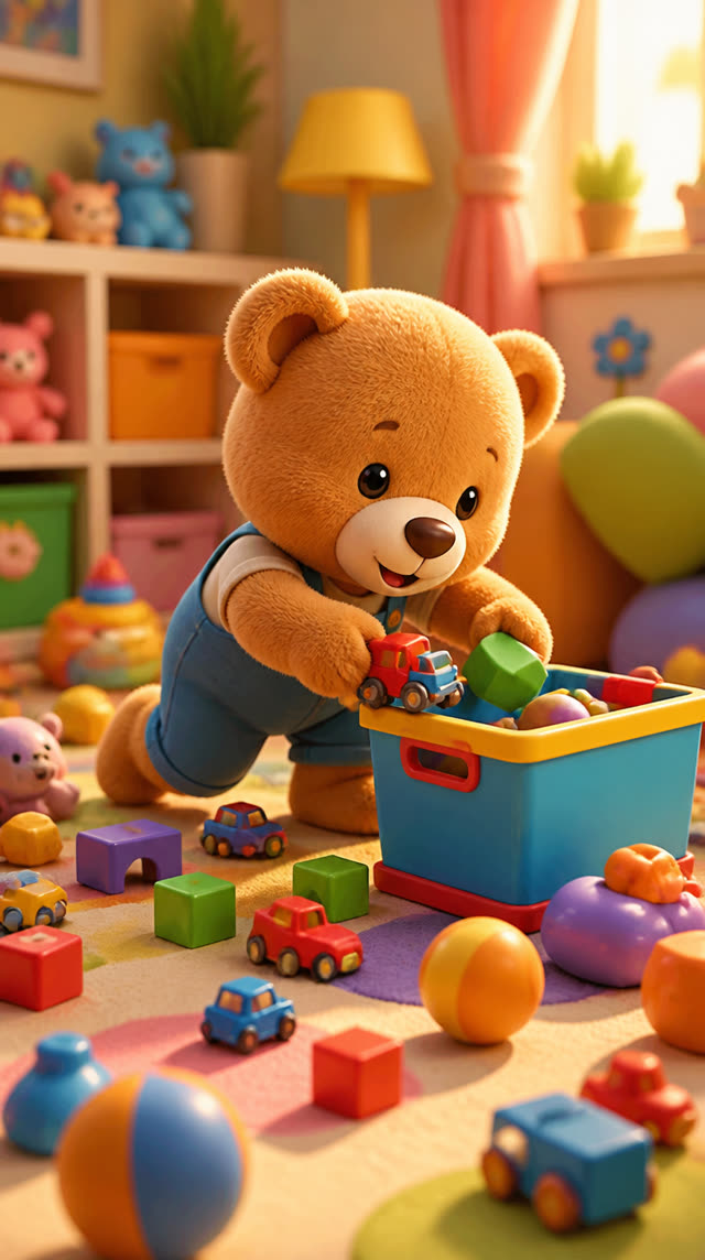 Scene 1 - Teddy Bear’s Tidy-Up Beat!