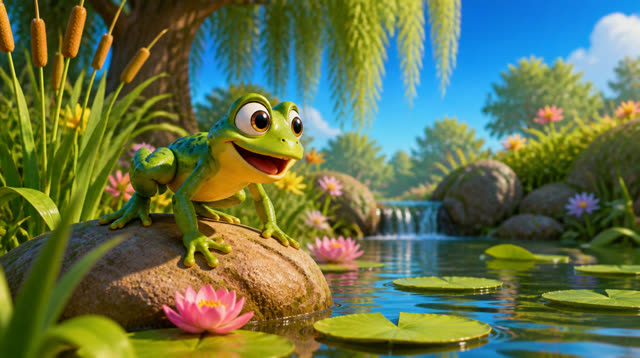 Scene 2 - jump jump little frog