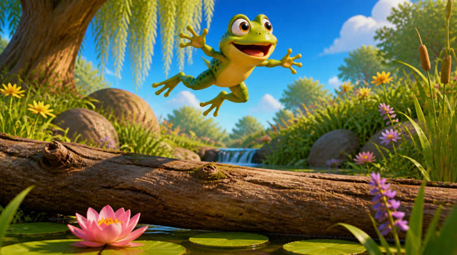 Scene 3 - jump jump little frog
