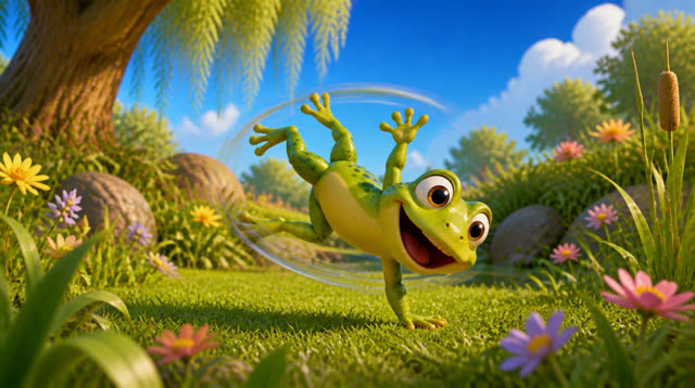 Scene 4 - jump jump little frog