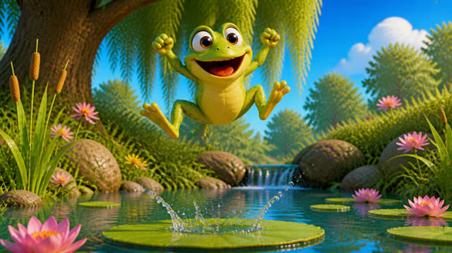 Scene 11 - jump jump little frog