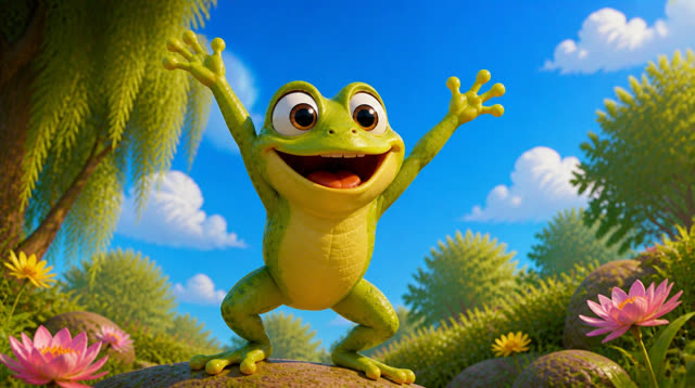 Scene 12 - jump jump little frog