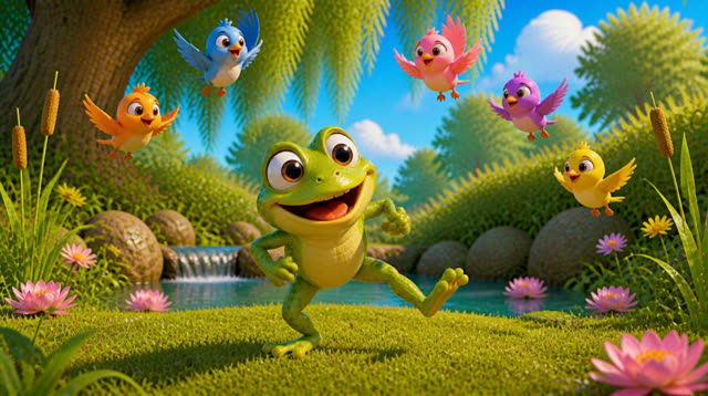 Scene 13 - jump jump little frog