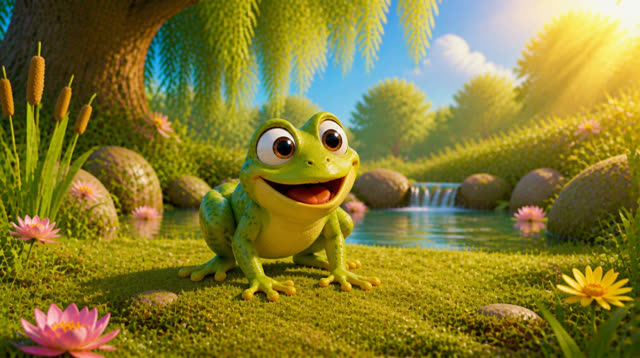 Scene 14 - jump jump little frog