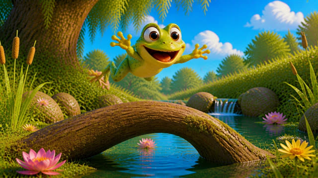 Scene 15 - jump jump little frog
