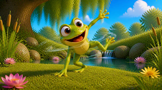 Scene 16 - jump jump little frog