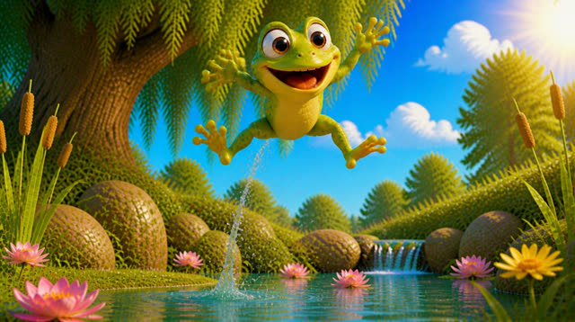 Scene 19 - jump jump little frog