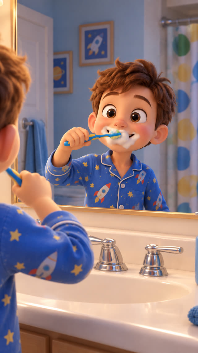 Scene 2 - Brush! Brush! Brush! 🪥 | Fun Tooth Brushing Song for Kids