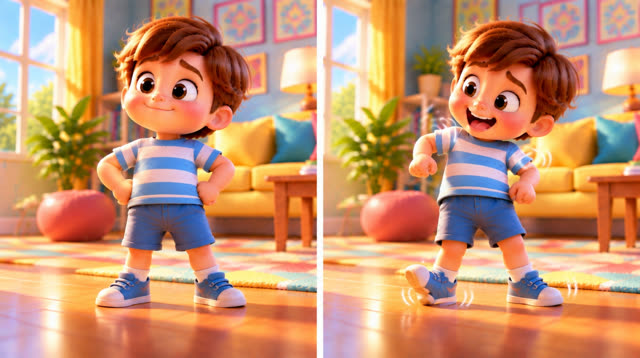 Scene 12 - Freeze, Wiggle, Go!