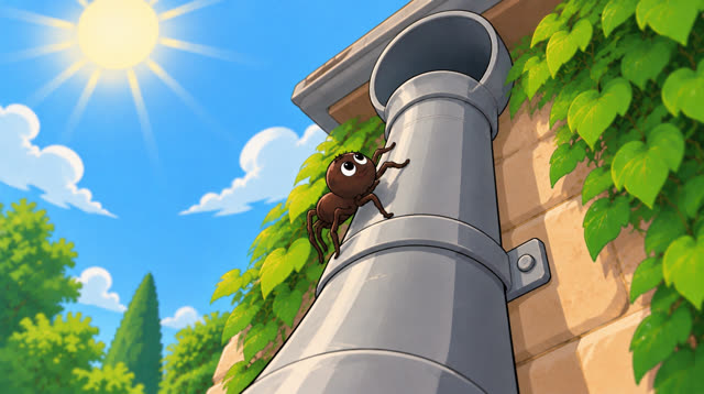 Scene 8 - The Brave Itsy Bitsy Spider
