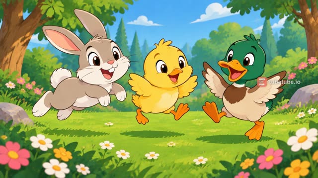 Scene 4 - Les petits animaux font la fête 🐰🐥