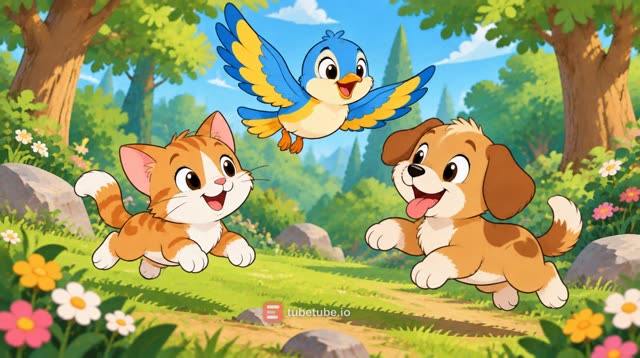 Scene 7 - Les petits animaux font la fête 🐰🐥