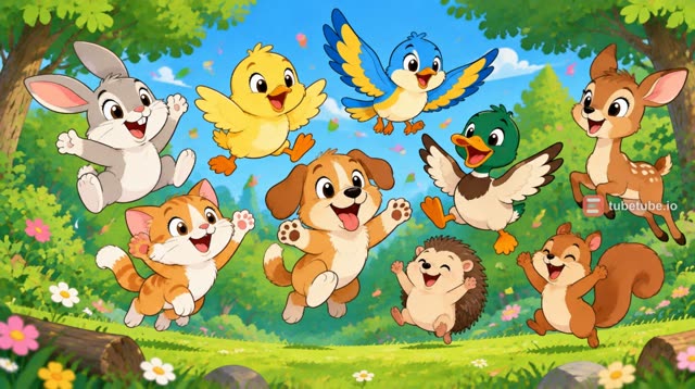 Scene 8 - Les petits animaux font la fête 🐰🐥