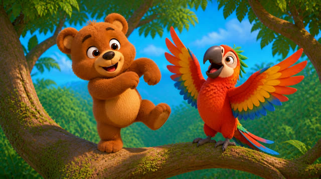 Scene 9 - Teddy Bear's Jungle Dance