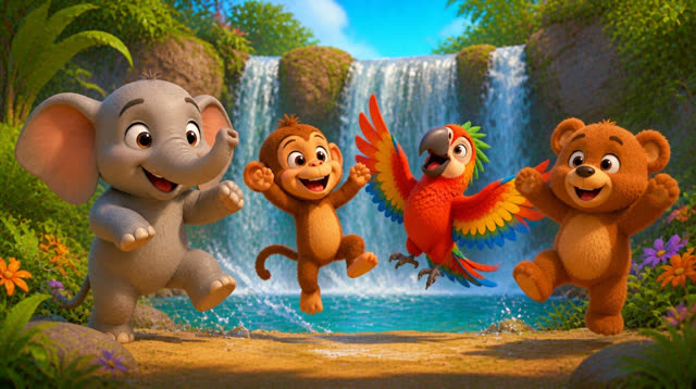 Scene 11 - Teddy Bear's Jungle Dance