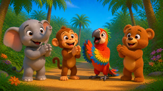 Scene 13 - Teddy Bear's Jungle Dance