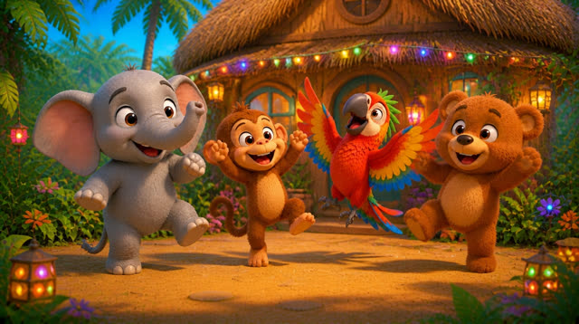 Scene 14 - Teddy Bear's Jungle Dance