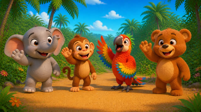 Scene 16 - Teddy Bear's Jungle Dance