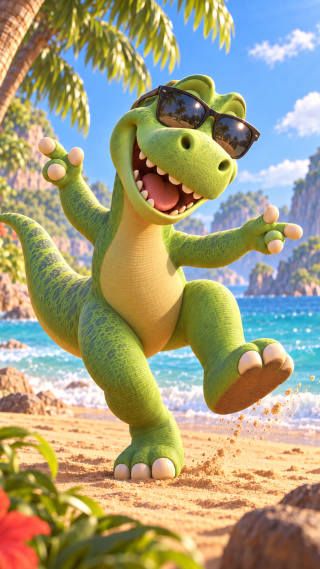 Scene 10 - Le Dino fait BOUM