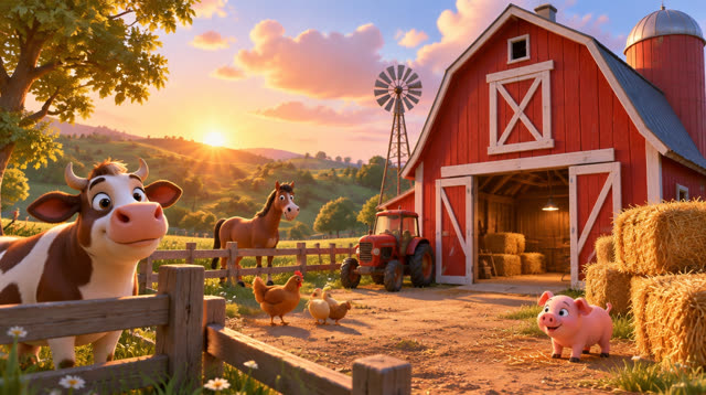 Scene 1 - The Wiggly-Waggly Farmyard Mystery!