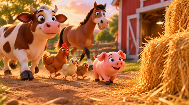 Scene 2 - The Wiggly-Waggly Farmyard Mystery!