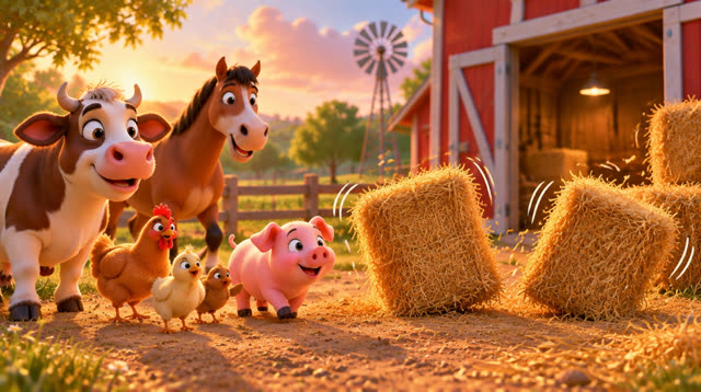 Scene 3 - The Wiggly-Waggly Farmyard Mystery!