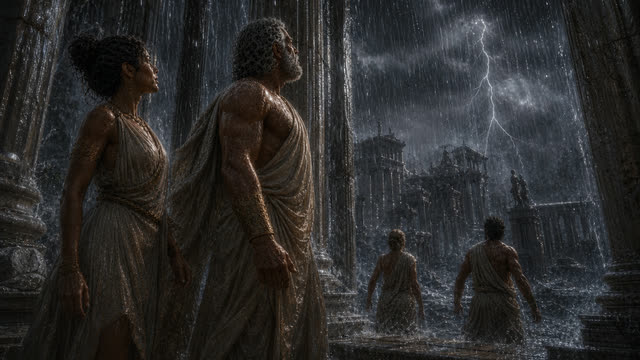 Scene 24 - Le Déluge de Deucalion