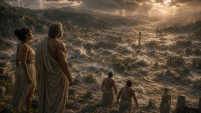 Scene 26 - Le Déluge de Deucalion