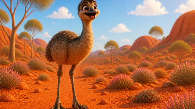 Scene 1 - Poppy the Australian Emu