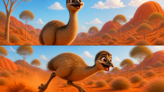 Scene 2 - Poppy the Australian Emu