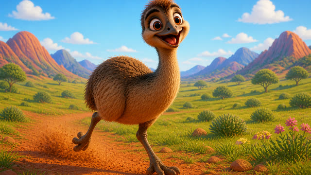 Scene 3 - Poppy the Australian Emu