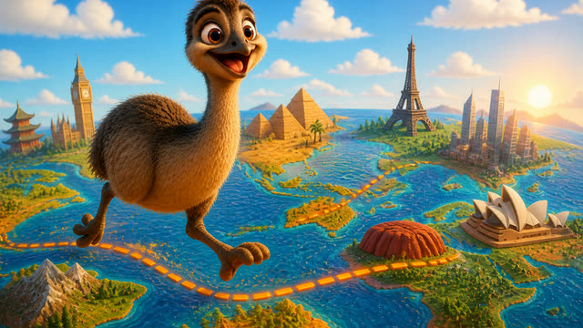Scene 7 - Poppy the Australian Emu
