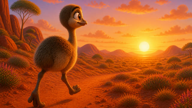 Scene 10 - Poppy the Australian Emu