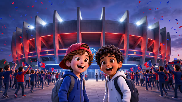 Scene 3 - Noah & Mehdi découvrent le PSG 🔴🔵 | Tous ensemble on chantera | Lala Kids Planet
