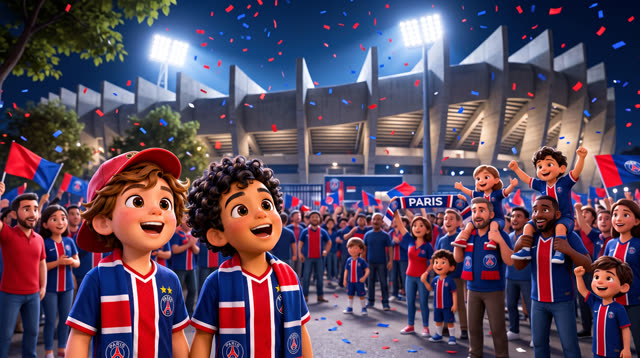 Scene 4 - Noah & Mehdi découvrent le PSG 🔴🔵 | Tous ensemble on chantera | Lala Kids Planet